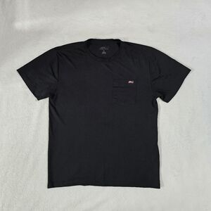 "Dickies" Classic Black Men's T-Shirt, Polyester. Size L